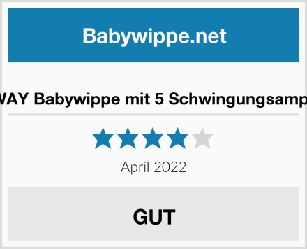  COSTWAY Babywippe mit 5 Schwingungsamplituden Test